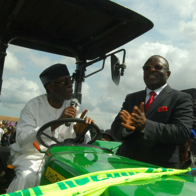 Chief Audu Ogbeh and Governor David Umahi