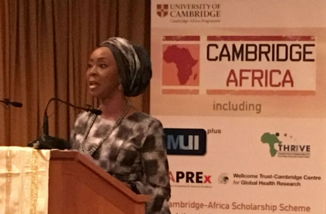 Toyin Saraki Delivers Keynote Address At University Of Cambridge's Africa Day 2016