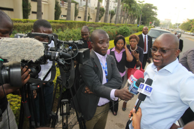 Governor Fayose visits Fani-Kayode at EFCC Abuja Office 2 Governor Ayodele Fayose visits Chief Femi Fani-Kayode in EFCC Abuja Office