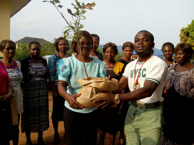 NYSC Member Godshield Kanjal flagged-off over 6,000 economic tree planting exercise