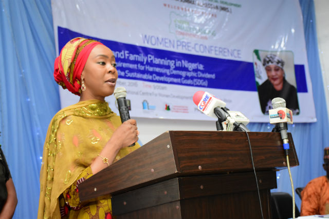 Toyin Saraki during the Women Pre-Conference of the 4th Nigeria Family Planning Conference in Abuja - 3rd November 2016