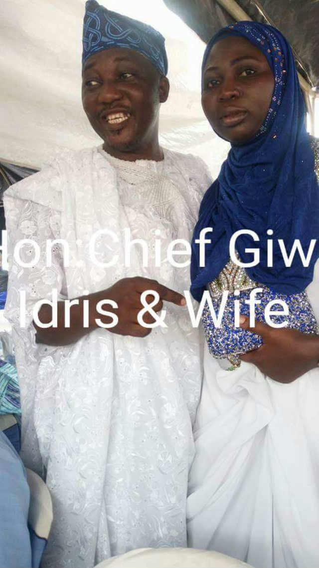 Hon Giwa Idris and Wife