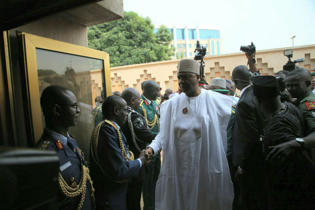 Bukola Saraki represented President Muhammadu Buhari at the Jummah Prayers Commemora 20170113 WA0012