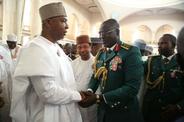 Bukola Saraki represented President Muhammadu Buhari at the Jummah Prayers Commemora 20170113 WA0016