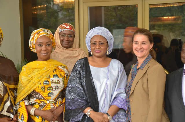 Toyin Saraki with Aisha Buhari and Melinda Gates