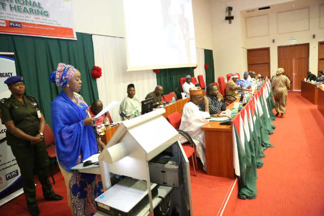 Toyin Saraki Presents Memorandum To National Assembly 2017 Budget Appropriation Committee