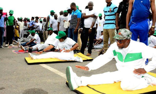 Osun State Governor Ogbeni Rauf Aregbesola Walks With Thousands Of People To Mark 60th Birthday image4