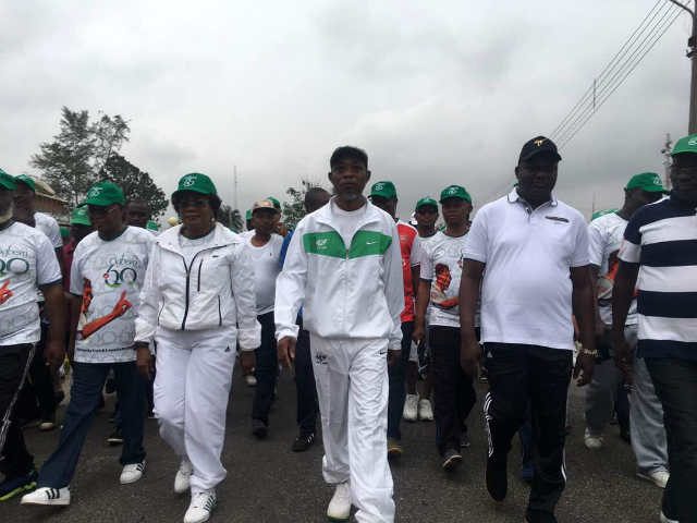 Osun State Governor Ogbeni Rauf Aregbesola Walks With Thousands Of People To Mark 60th Birthday image6