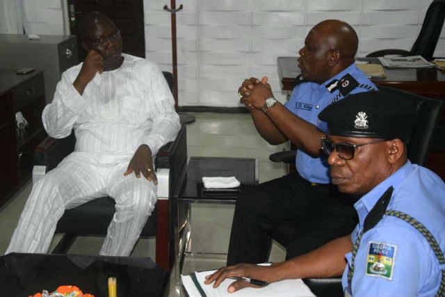 Lagos Police Command in Closed Door Meeting with OPC Leader Otunba Gani Adams 1