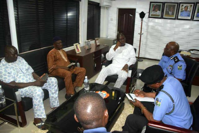 Lagos Police Command in Closed Door Meeting with OPC Leader Otunba Gani Adams 4