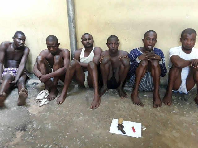 Suspected Armed Robbers Lawal Sikini Segun Seda Lanre Bello Lawal Mayowa Azeez Mustapha and Tijani Guryum 2017 06 13a