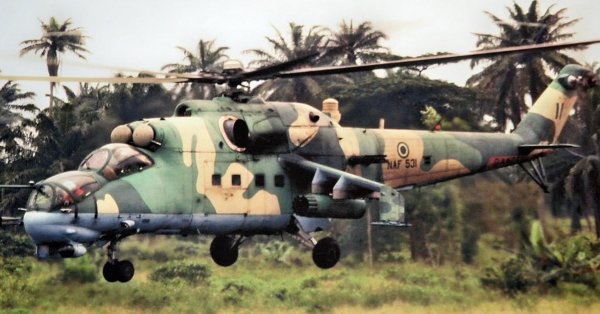 Air force Troops Kills 30 Bandits, Loses 1 Personnel in Zamfara 1 Attack Helicopter of the Nigerian Air Force