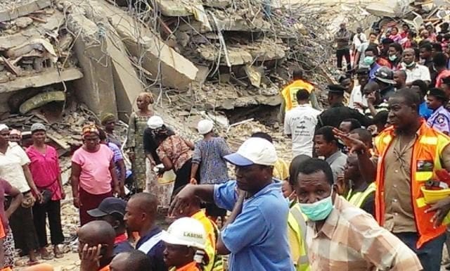Building Collapse in Lagos Nigeria
