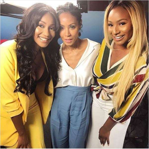 DJ Cuppy with Jada Pinkett Smith