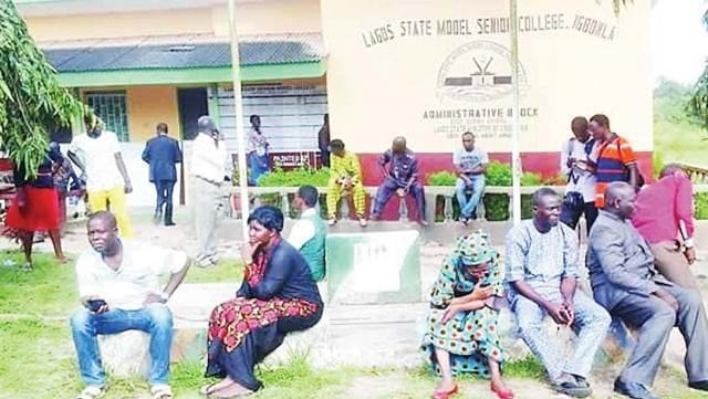 Parents at Lagos State Model Senior College, Igbonla-Epe, Lagos Nigeria