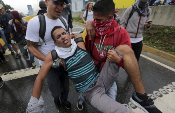 Tear Gas incidents during the Venezuela Anti Government Protest