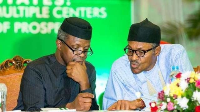 Yemi Osinbajo and Muhammadu Buhari