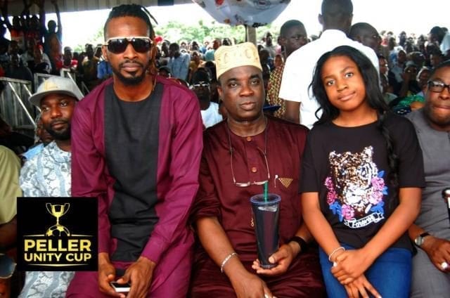 Peller Unity Cup: Massive Turnout As Ooni, Alaafin, Kwam1, Other Dignitaries Kick-Off Grand Finale 36 9ice and Kwam 1 at the Peller Unity Cup 2017 Grand Finale