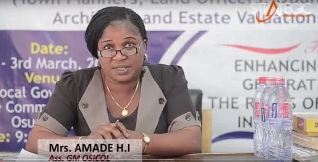 Assistant General Manager of Osun State Investment Company Limited (OSICOL), Mrs Amade H.I