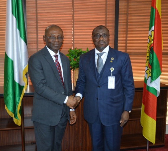 Auditor-General for the Federation, Mr Anthony Ayine and the Group Managing Director, NNPC, Dr. Maikanti Baru