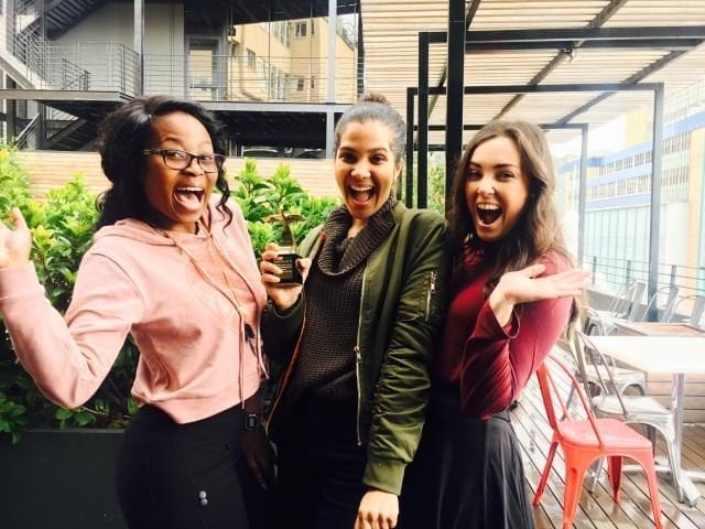 Facebook Student Challenge Award Winners 2017 - Peni Buckton, Claudia Bester and Lunje Jwambe