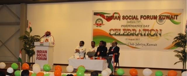 Indian Social Forum Kuwait celebrates India’s 71st Independence Day