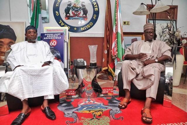 Kwara State Governor Ahmed Abdulfatah Visits Osun State Governor Rauf Aregbesola