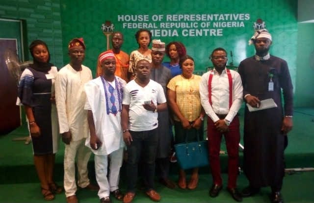 Nigerian Youth Parliament at the Nigerias House of Representative Media Centre Abuja