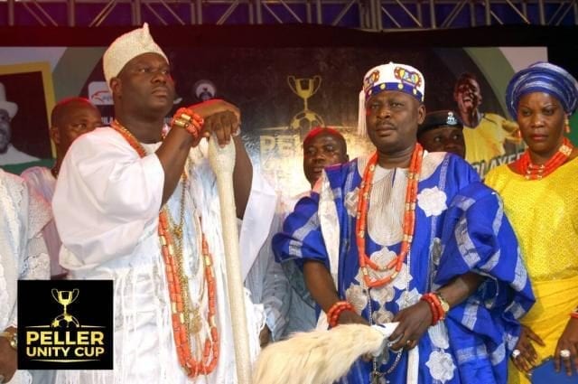 Ooni of Ife and Aseyin at the Peller Unity Cup 2017 Grand Finale