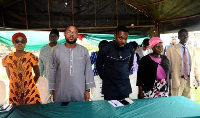 (L-R), Representative of Osun NPOWER Focal Person, Ms. Toyin Akinpelu; Project Adviser NPOWER, Mr. Kabir Aregbesola; Head Strategic Communications, State of Osun Governor's Office, Mr. Kikiowo Ileowo; Director of Schools, Osun Ministry of Education, Mrs. Olufunke Adeyeye and the assistant director in the same ministry, Mr. Akinloye Oyebanji