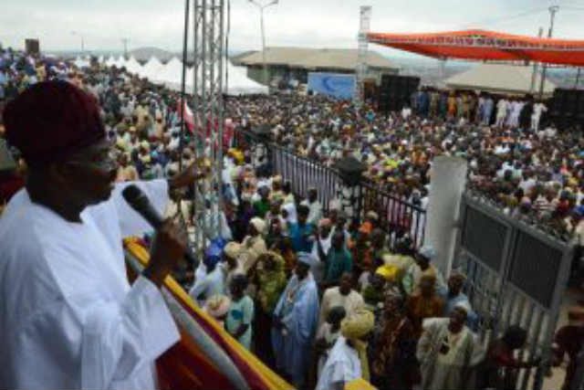 Oyo State Governor Abiola Ajimobi at the installation of 21 New Obas for Ibadan