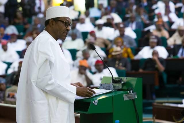 President Muhammadu Buhari at the National Assembly (NASS) Budget Presentation