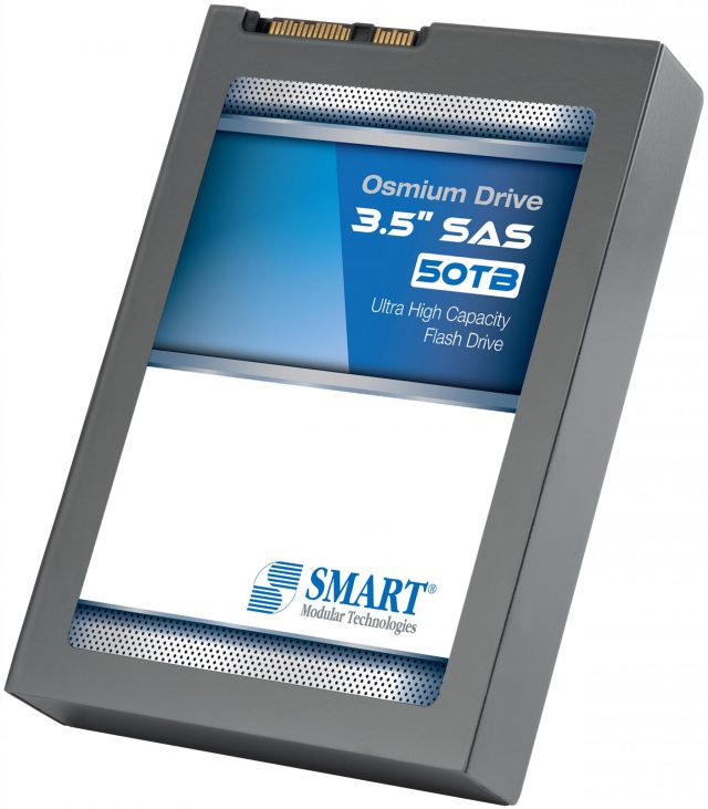 SMART Modular Introduces the 50TB Osmium Drive™, a 3.5 Inch MLC-Based SAS Solid State Drive