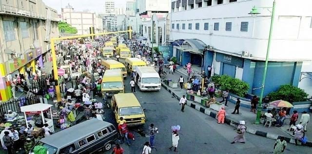 Street Traders, Pedestrians, Vehicles etc in Lagos State of Nigeria