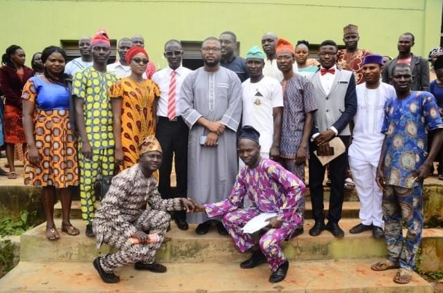 Volunteers of the NPOWER initiative in Ilesa East local Government with representatives of the NPOWER management during the visit to St. Margaret’s Secondary School 1 on 25082017