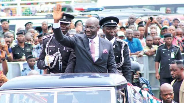 Governor Godwin Obaseki of Edo State on Parade