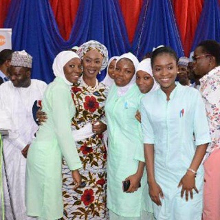 Founder-President of the WBFA, H.E Mrs Toyin Ojora Saraki with others - GED