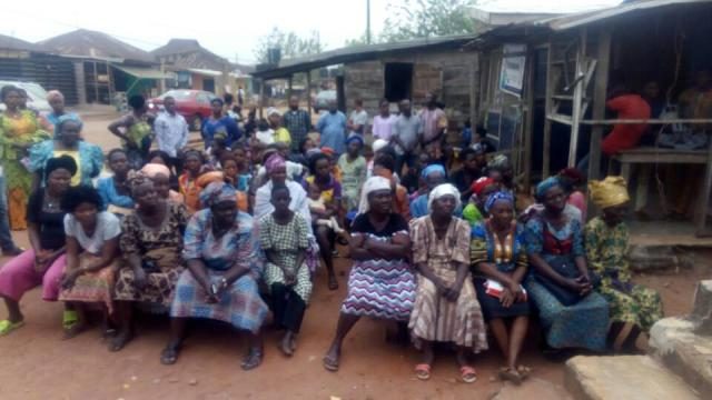 PDP members at the ward 8 meeting in Ilishan Remo