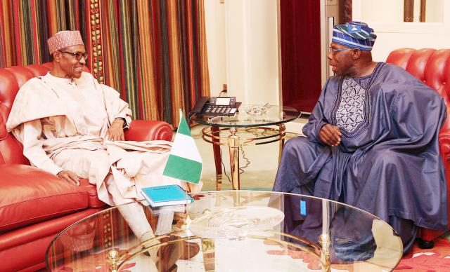 President Muhammadu Buhari and Chief Olusegun Obasanjo