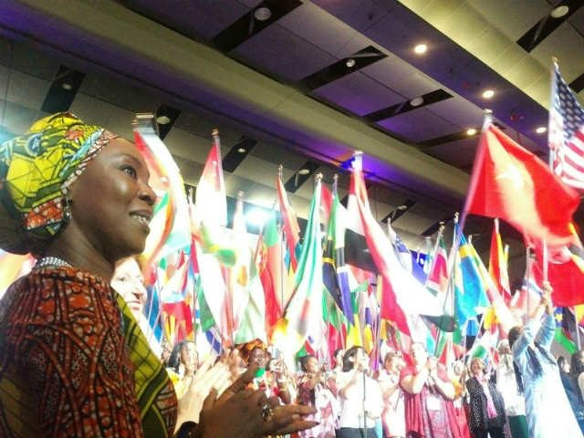 H.E. Mrs Toyin Ojora Saraki at the ICM Congress in Toronto, 2017