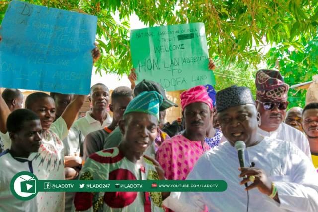 Hon Ladi Adebutu addresses Residents of Imeko Afon Communities