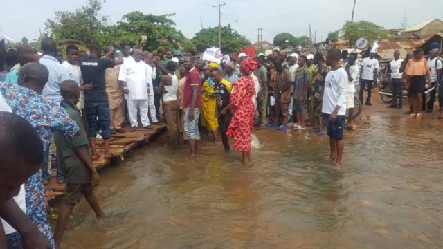 Hon Ladi Adebutu at River Orori, says he identifies with their pains and pledges to take necessary steps to alleviate their suffering