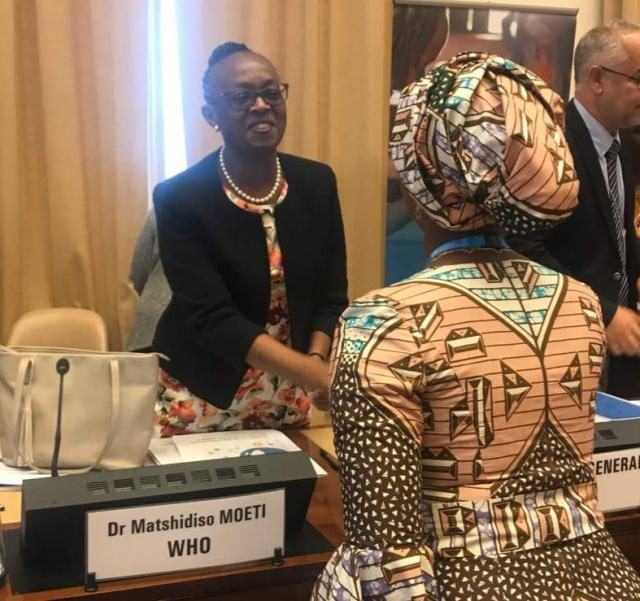 Toyin Saraki welcomes new World Health Organization ‘State of Health in Africa’ Report 3 Mrs Saraki with Dr. Moeti, Africa Regional Director of the WHO