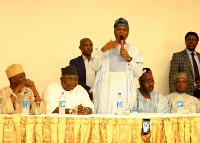 Dr Bukola Saraki makes his remarks...says he is committed to a united Nigeria