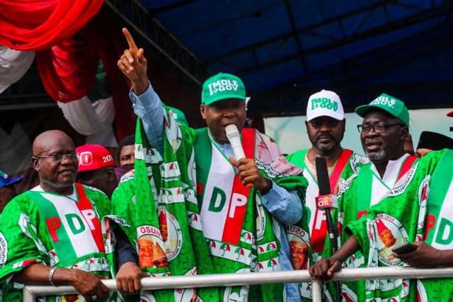 Dr. Abubakar Bukola Saraki at the PDP Governorship Campaign in Osun State