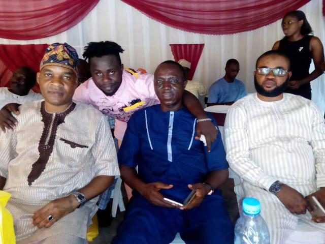 Omooba Solarin launches KRD's Grass to Grace Album 1 Hon Tola Belgium, KRD, Omooba Sunday Solarin and Mr Niyi Ojuade