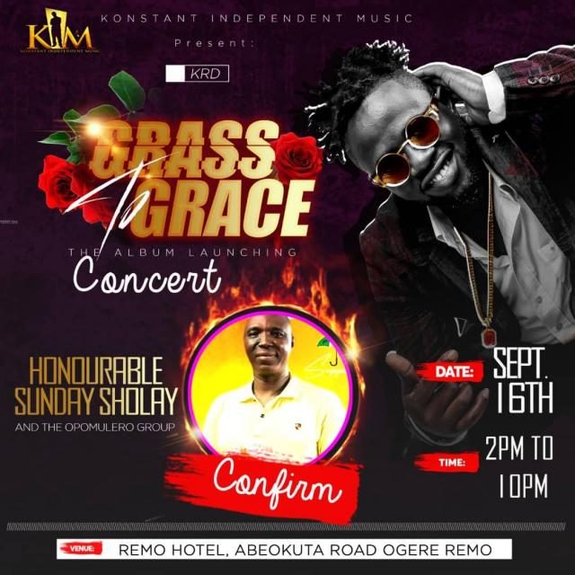Omooba Solarin launches KRD's Grass to Grace Album 6 Omooba Sunday Solarin at the Grass to Grace Concert