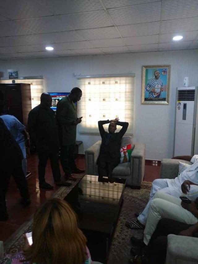 Rt. Hon. Chibuike Amaechi in the State Chairman's Office