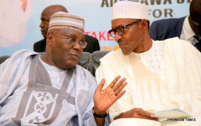 Alhaji Atiku Abubakar and President Muhammadu Buhari