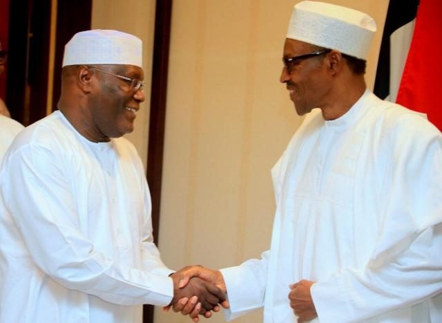 Alhaji Atiku Abubakar and President Muhammadu Buhari